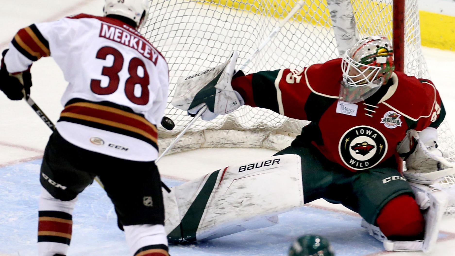 Roadrunners lose Nick Merkley to big club on eve of showdown with Ontario Reign